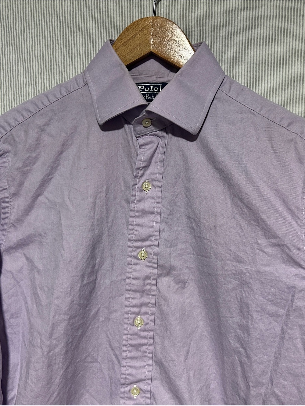 Ralph Lauren Lavender Button-Front Dress Shirt